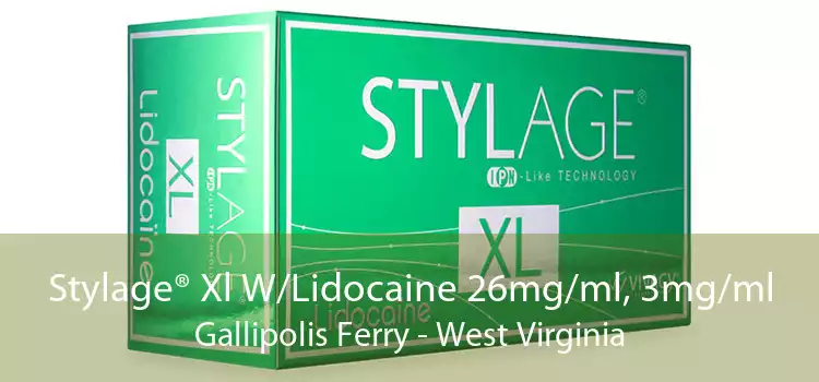 Stylage® Xl W/Lidocaine 26mg/ml, 3mg/ml Gallipolis Ferry - West Virginia